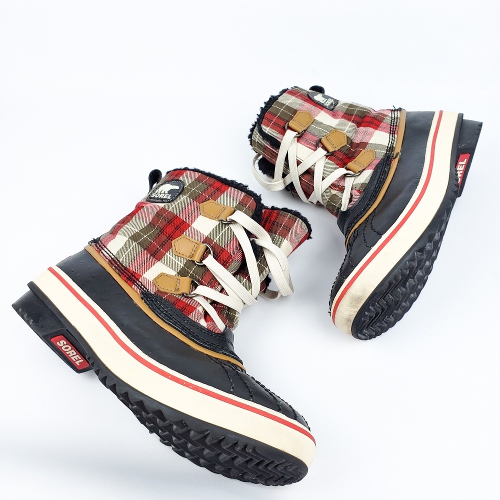 Sorel Tivoli Plaid Waterproof Chukka Ankle Boots